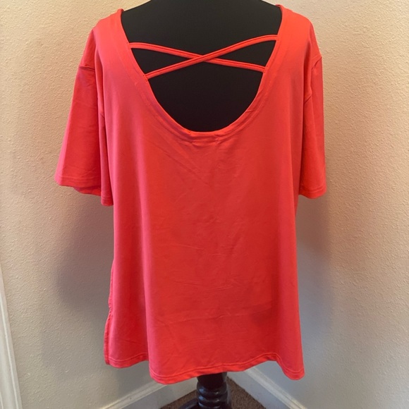 2 FOR $20 Puma Neon Pink Oversized Tunic Top Side Slits Size L Large - Picture 2 of 4